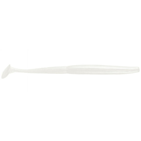 Gambler Slim EZ Paddle Tail Swimbait, 6", White Lightening