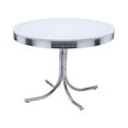 thumbnail image 6 of Home Square Retro Round Dining Table Set with 4 Chairs in Chrome, 6 of 8