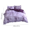 thumbnail image 4 of Inteprter Juego de ropa de cama de 3 uds., funda de edredón, funda de almohada, juego de ropa de cama de 3 uds., funda de edredón para Juegos de cama Violeta 200x230cm, 4 of 6