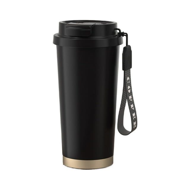 Ounissouiy Taza de botella de agua caliente de acero inoxidable a prueba de fugas para el hogar Taza de botella de agua caliente de metal de acero Juegos de servir café y té negro