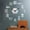 Silver, variant on yuehao led light frameless diy wall mute clock 3d mirror surface sticker home office decor diy clock 50x50cm silver silver