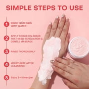 Mooyam Bikini Area Exfoliating Body Scrub, Skin Moisturizing, Smoothing, Even Skin Tone Brightening Body Scrub for Bikini Underarm Area 7.05oz