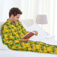 thumbnail image 2 of Mens Pajamas Set - Checkered Tractor St Patrick'S Yellow Comfy Long Sleeve Button Up Pajama Sets for Men 2 Piece, Soft Sleepwear Nightwear Pjs Lounge Sets for Men with Pockets, 2 of 5