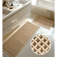 thumbnail image 3 of Furicher Waffle Bath Mat Set with Non-Slip Backing, 2 Count(20"×47" and 16"×24"), 3 of 11