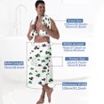 thumbnail image 3 of Colevkie 2 Pieces Bath Wrap Set Soft Absorbent Bath Skirt & Shower Towel for Men Wearable Beach Towel for Home Hotel Sauna Quick Drying Printed Clovers Pattern, 3 of 7