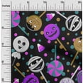 thumbnail image 2 of oneOone Cotton Poplin Purple Fabric Halloween Dress Material Fabric Print Fabric By The Yard 56 Inch Wide, 2 of 4