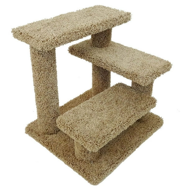 New Cat Condos 21 in. Solid Wood Pet Stairs Cat Tree