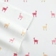 thumbnail image 2 of Poppy & Fritz Miss Llama Cotton Pink 3 Piece Sheet Set-Twin, 2 of 6