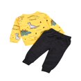thumbnail image 2 of Baby Long Sleeve Trousers Dinosaur Elastic Waist Ribbed Closing Clothing Spring Fall Clothing 0-4 Years, 2 of 8