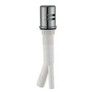 Design House Dishwasher Air Gap Kit with Skirted Sink Overflow Cover, Satin Nickel