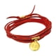 thumbnail image 1 of Vangania Pulsera manifestación 11:11 de cuero vacuno vueltas con dije dorado, 1 of 5
