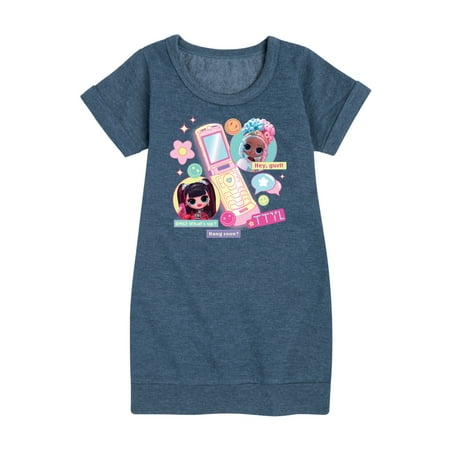 

LOL OMG! Fashion Dolls - Cell Phone Chat Girls - Toddler & Youth Girls Fleece Dress