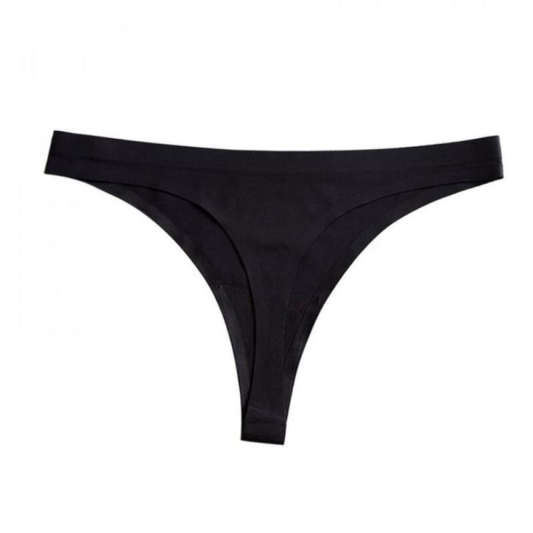 Deepwonder Women Ice Silk Thong Panties Briefs Seamless Thongs Underwear  Panties For Ladies Panty G String 