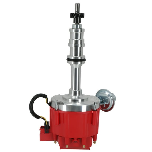Maxpeedingrods HEI Distributor for Ford FE Big Block 352 360 390 427 428 V8 5.8L-7.0L 1/4" Shaft, Replacement for HEI008RD R26453 AR37859