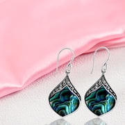 Abalone Shell Colorful Earrings for Women - Beach Jewelry for Women in 925 Sterling Silver Funky Colorful Beautiful Jewelry Birthday Christmas Gifts