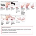 thumbnail image 3 of Uñas postizas HUOGUO Bowknot White Diamond con pegamento, 24 unidades, 3 of 3
