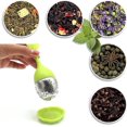 thumbnail image 4 of Pack Of 2 Tea Strainer For Loose Tea, Tea Infuser Made Of Stainless Steel And Silicone, Tea Infuser With Silicone Handles, Modern Leaf Design, For Fil, 4 of 5