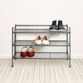 thumbnail image 1 of Seville Classics 3-Tier Iron Utility Shoe Rack, 1 of 7