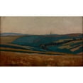 thumbnail image 2 of Jan Stanislawski 14x10 Black Ornate Wood Framed Double Matted Museum Art Print Titled: Field-Patches (1897), 2 of 5
