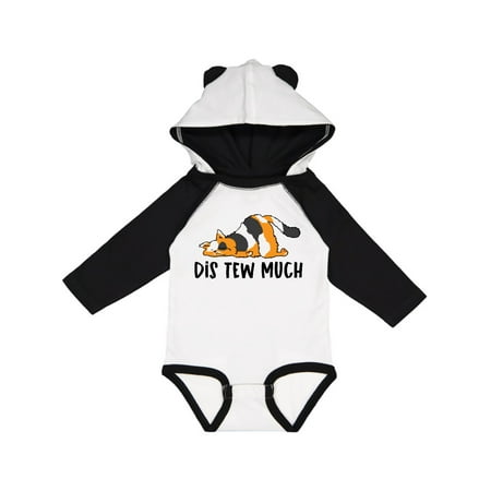

Inktastic Napping Dis Tew Much Longhair Calico Cat Gift Baby Boy or Baby Girl Long Sleeve Bodysuit