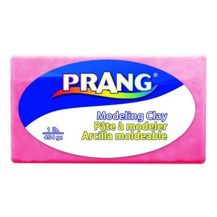 Prang X00791 Non-Hardening Clay Blocks, Pink - 1 lbs