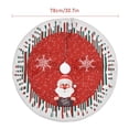 thumbnail image 5 of Christmas Tree Skirt Red Xmas Tree Ornaments Christmas Tree Mat for Hoilday Party Home Decorations 30 inches, 5 of 5