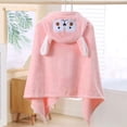 thumbnail image 6 of Facecloth Fleece Bath Towels Hooded Soft Children's Hooded Cape, Baby Coral Velvet Children's Bath Towel, Elephants Hooded Bath Towel, Baby Bathrobe Up to 65% off!, 6 of 7