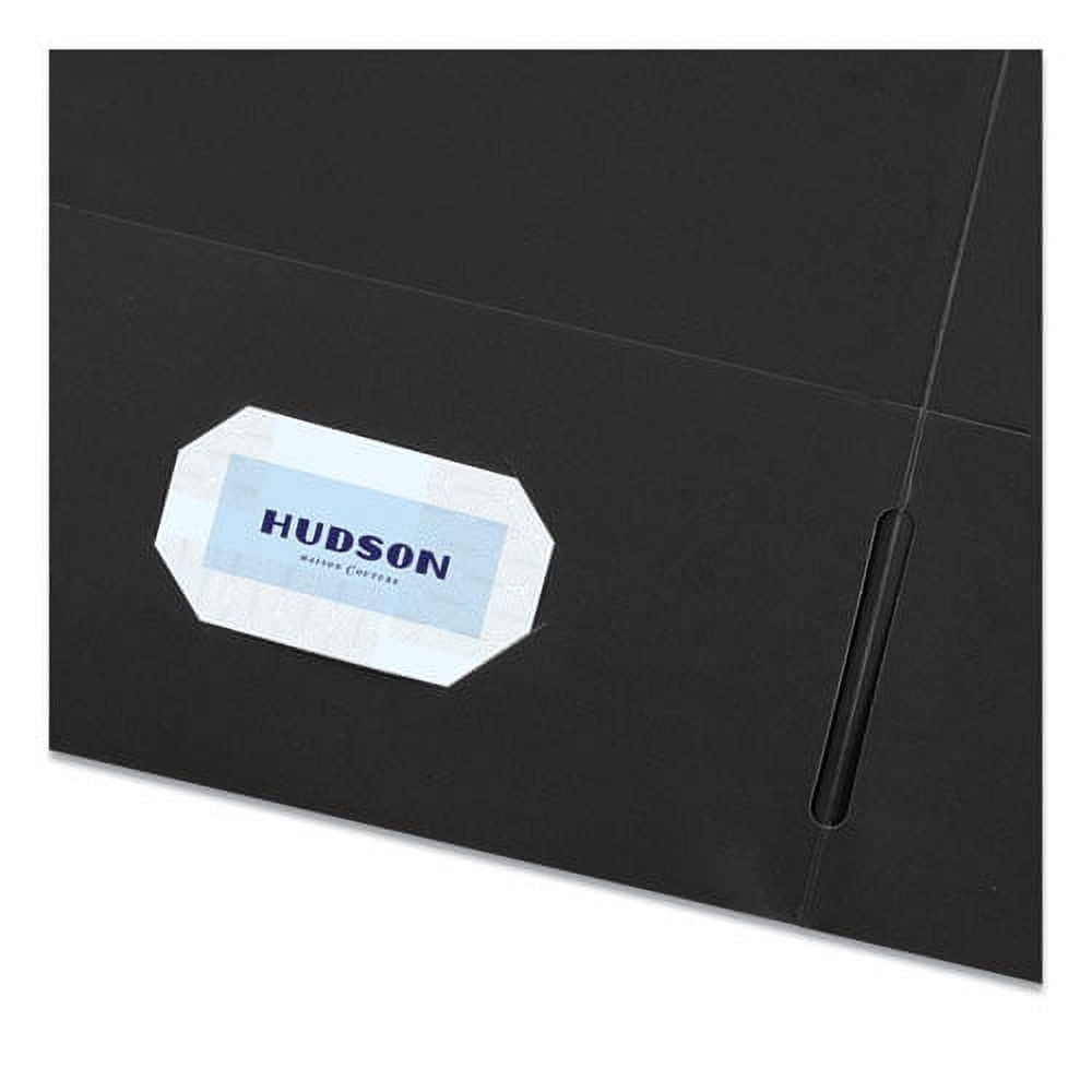 Two-Pocket Folder, 40-Sheet Capacity, 11 X 8.5, Black, 25/box | Bundle of 2 Boxes