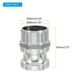 thumbnail image 2 of Uxcell 2 Paquete 2" Adaptadores de Bloqueo de Cámara de Aluminio - Adaptador Macho x Rosca NPT Femenina, 2 of 5
