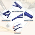 thumbnail image 3 of 3 Pcs Clips para Corbata delgada para hombres, Clips de corbata de cobre para padre, esposo, amante (Azul, Sarga), 3 of 6