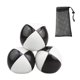 thumbnail image 3 of 3 pelotas de malabares, pelotas pequeñas de PU, accesorios difíciles para juegos en el patio trasero, lanzamiento fácil. Blanco y negro, 3 of 8