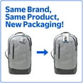 thumbnail image 3 of Protege 20" Convertible Travel Backpack with Multi Pockets and Trolley Sleeve, Gray, 3 of 9