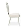thumbnail image 6 of Michael Amini Eclipse Wood & Fabric Side Chair in Moonlight Gray (Set of 2), 6 of 13