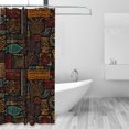thumbnail image 2 of Shower Curtain, Polynesian Turtles Waterproof Shower Curtain for Bathroom, Washable Bathroom Shower Curtain Set with Hooks Long Shower Curtain 60x72in Home Decor, 2 of 8