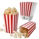 thumbnail image 1 of 50 cajas de palomitas de maíz a rayas rojas y blancas, pequeños envases de papel para dulces, bolsas de palomitas de maíz retro para fiestas, cumpleaños, noche de cine Afortunado Sencillez, 1 of 5