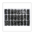 thumbnail image 3 of 1263PCS Metric Bolt Assortment M2 , 21 Sizes Screws Nuts and Hex Socket Head Cap Machine Kit Black, 3 of 5