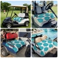 thumbnail image 6 of Golf Cart Seat Covers for 2 Seater,Turquoise Dahlia Microfiber Cart Seat Towel Blanket,Country Gray Abstract Floral Flowers Absorbent Breathable Non Slip Bench Seats Protector for Golf Course 51"x31", 6 of 9