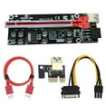 thumbnail image 2 of stanreset PCI-E 1x vers 6x Carte d'Extension USB3.0 Carte Carte Adaptateur Portable pour Ordinateur de Bureau PC pour l'Exploitation Minière Câble Accessoires d'Équipement Électrique Fente Rouge Câble Rouge 1 Ensemble, 2 of 6