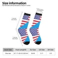 thumbnail image 3 of Women Colorful Crew Socks America Oklahoma Flag Novelty Fun Socks For Mens, 3 of 7