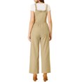 thumbnail image 3 of Allegra K Women's Ruffled Neck Country Style Jumpsuits, 3 of 6