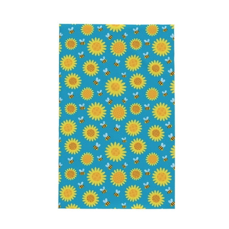 

Matuu Bee Sunflower for Waffle Kitchen Towel Dish Towels Hand Towels for Kitchen 16 X 26 Inches