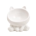 thumbnail image 4 of Comedero de cerámica para gatos, cuenco para agua y gatitos, accesorio minimalista antideslizante, suministros de agua para comida seca y húmeda. blanco, 4 of 9