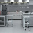 thumbnail image 5 of AmGood 18 in. x 24 in. Stainless Steel Table with Casters | Kitchen Prep Table On Wheels, 5 of 9
