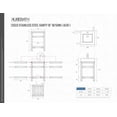 thumbnail image 5 of KubeBath Cisco 16" Stainless Steel Console with Acrylic Sink, 5 of 5