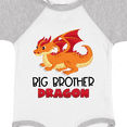 thumbnail image 4 of Inktastic Big Brother Cute Red and Orange Dragon Boys Baby Bodysuit, 4 of 5