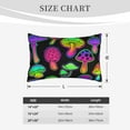 thumbnail image 6 of Daiia Bright Mushrooms Bedding Waterproof Pillow Protector Zippered Queen – Bed Bug Proof Pillow Encasement-20"x30", 6 of 9
