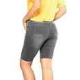 thumbnail image 4 of Akiihool Women's Regular-Fit Denim Short Tummy Control Stretch Hot Pants Beach Party Clubwear Denim Shorts, Gray Size S, 4 of 7