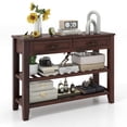 thumbnail image 2 of Spaco 3-tier Console Table with 2 Drawers for Living Room Entryway, Entryway Table Hallway Table, Storage-Friendly Hallway Table for Foyer & Entry Spaces, 2 of 7