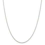 Primal Silver Sterling Silver Rhodium-plated 1.5mm Cable Chain