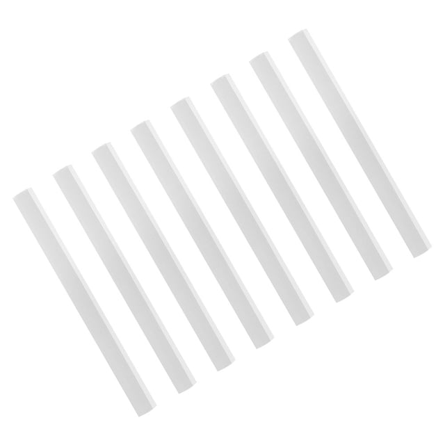 SOPOTUTU 8Pcs Grey Rubber Dustpan Edge Strip Replacement with Soft Flexible Material for Household and Commercial Use